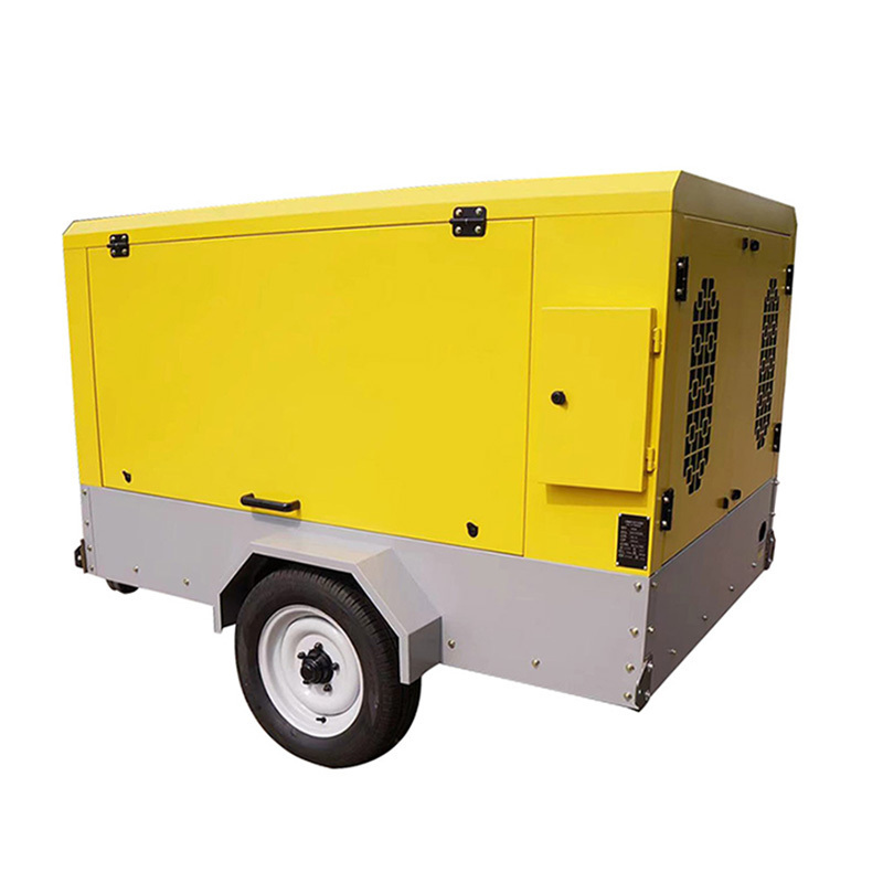 Diesel engine driven   mobile screw air compressor for water well drilling rig