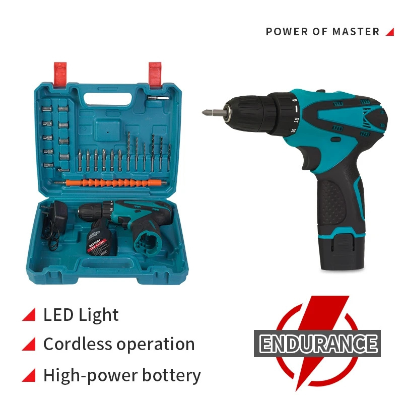 Cheap Price Ready To Ship Power Tool Cordless Drill Electric Mini Hand Rechargeable Drill Cordless