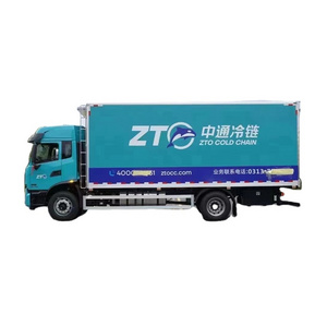 China Brand Second Hand 10 tons Live Fish Refrigerated Truck cold storage van For Sale