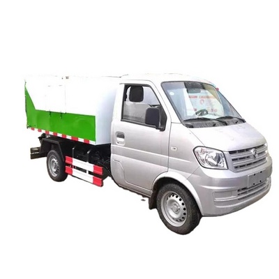 Mini garbage truck road on road off bin hook lifter garbage truck