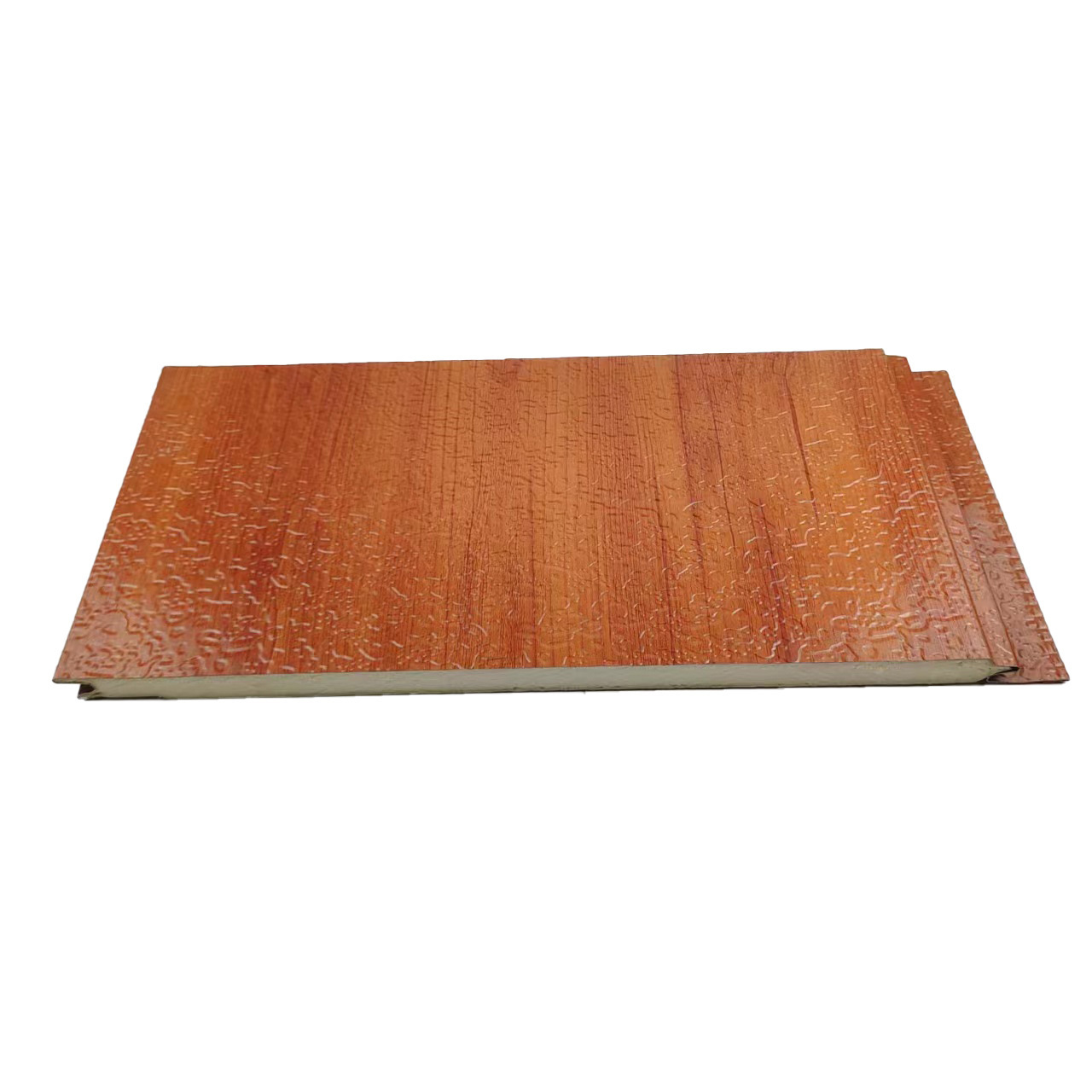 Polyurethane Panels Exterior Decorative Metal Wood Grain Sandwich Panel