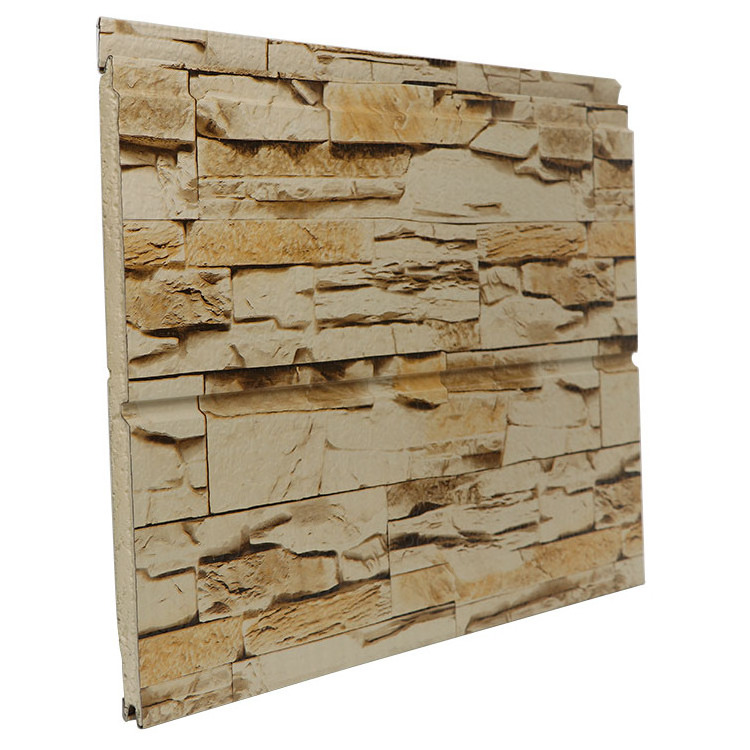 Wholesale Stone 16mm Thickness External Pu Insulated Sandwich Wall Panels Cladding Panels Exterior Panel Wall