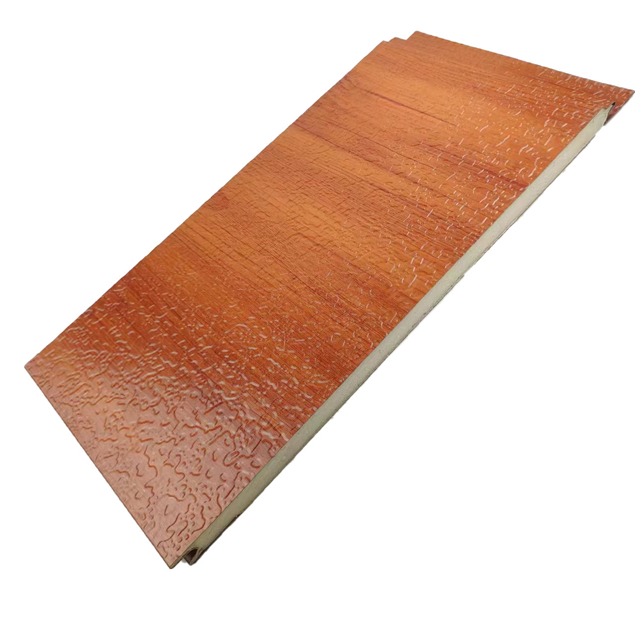 Polyurethane Panels Exterior Decorative Metal Wood Grain Sandwich Panel