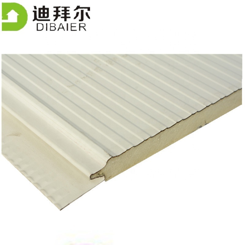 Pu Sandwich Exterior Wall Panels For Prefabricated House Exterior Wall Panel Decorative Heat Insulation Metal Panel