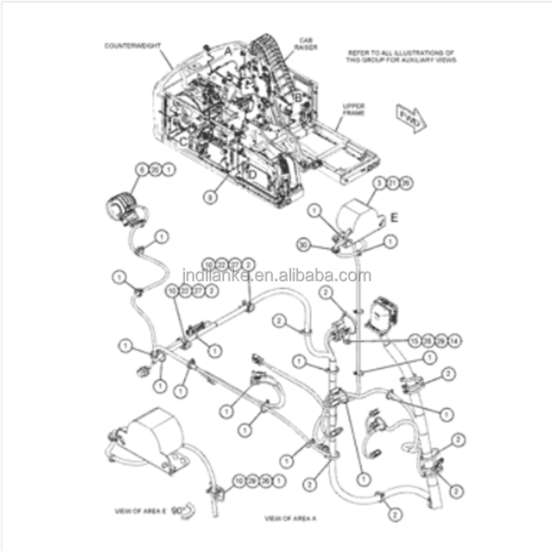 4928454 HARNESS AS-CHASSIS  Caterpillar parts For Caterpillar