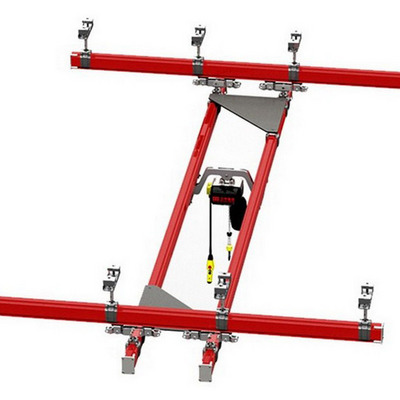 Hot Sale Rail Flexible Light System Single/ Double Beam Suspension  hoist orbit track bridge crane