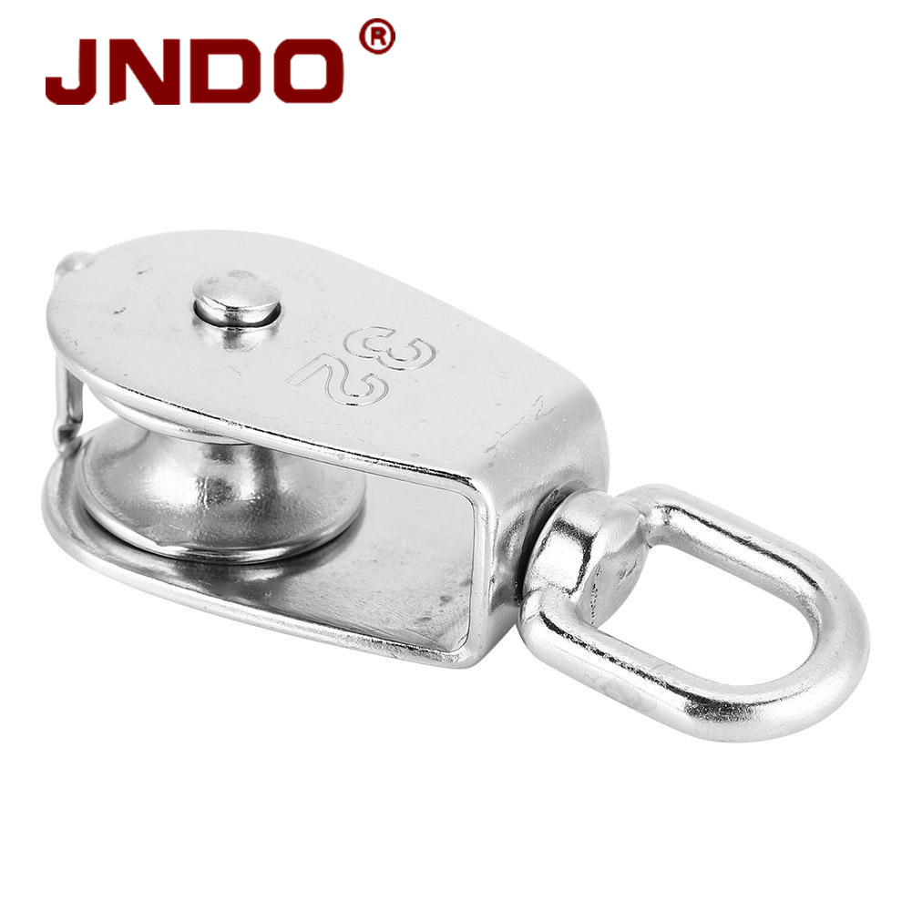 China supplier Stainless Steel Pulley Rigging Hardware Single-wheel Swivel wire Rope block Pulley With Single Wheel