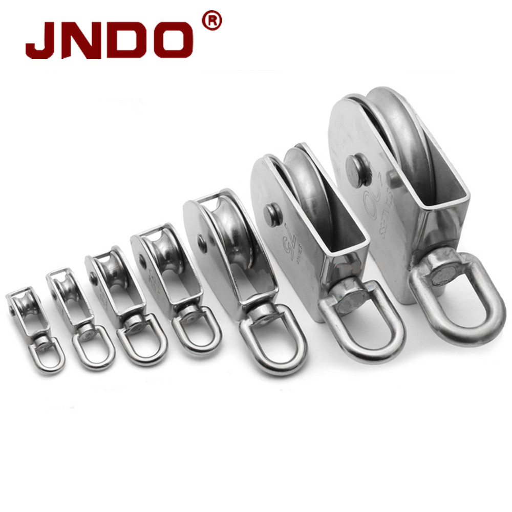 China supplier Stainless Steel Pulley Rigging Hardware Single-wheel Swivel wire Rope block Pulley With Single Wheel