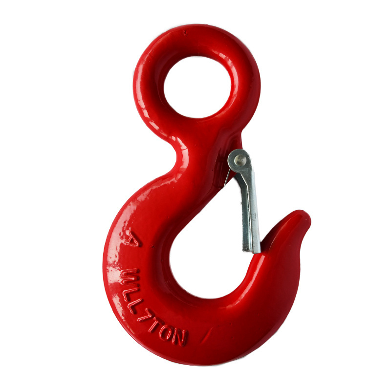 Drop Forged 320A Carbon Steel Lifting Eye Hook with Safety Latch