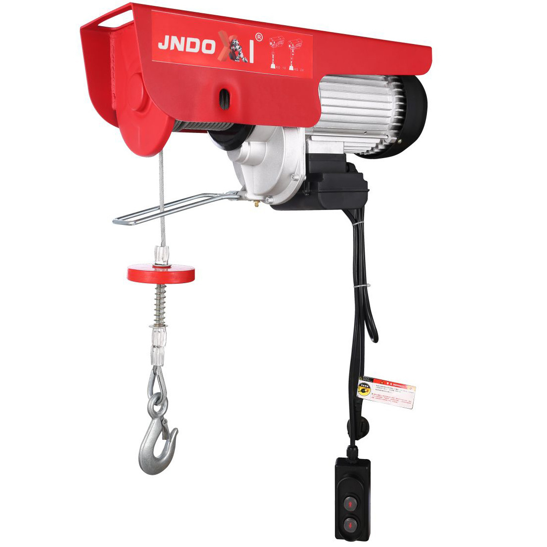 110V 220V 1T PA200 PA500 PA800 PA1000 Wireless Remote Controller Mini Electric Wire Rope Hoist Winch Crane for Sale Motor 6t 22