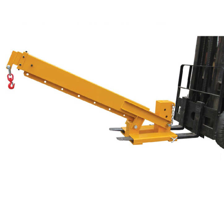 extendable forklift jib fork mounted crane jib forklift crane attachment