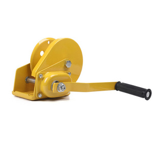 1200lb 1800lb 2600lb portable wire rope hand winch manual cable pulling winch