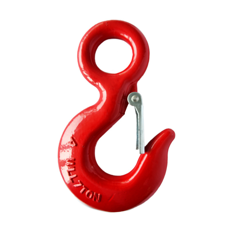 Drop Forged 320A Carbon Steel Lifting Eye Hook with Safety Latch