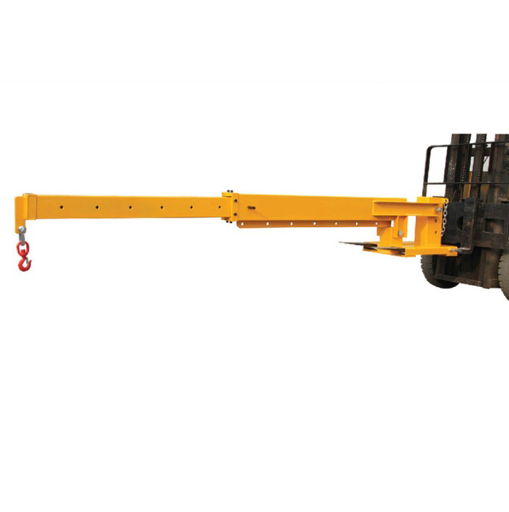 extendable forklift jib fork mounted crane jib forklift crane attachment