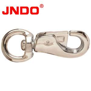 heavy duty horse harness halter round swivel nickel cattle bull snap hook