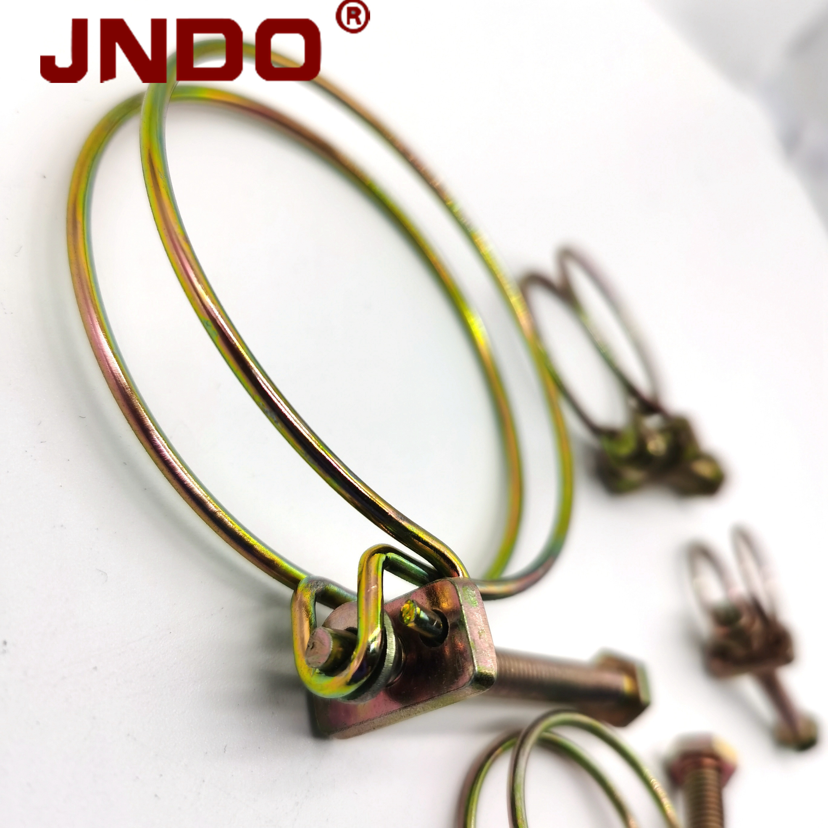 Double Wire Safe Sustainable Pipe Constant Tension Band Hose Clamps