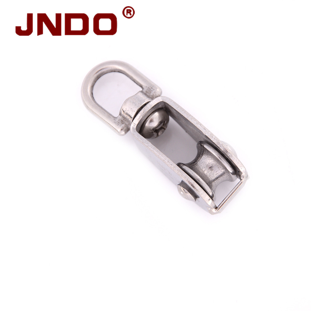 China supplier Stainless Steel Pulley Rigging Hardware Single-wheel Swivel wire Rope block Pulley With Single Wheel