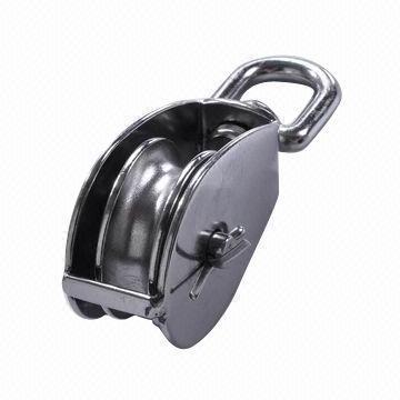 Stainless Steel Swivel Rope Pulley With Single Wheel Snatch Block