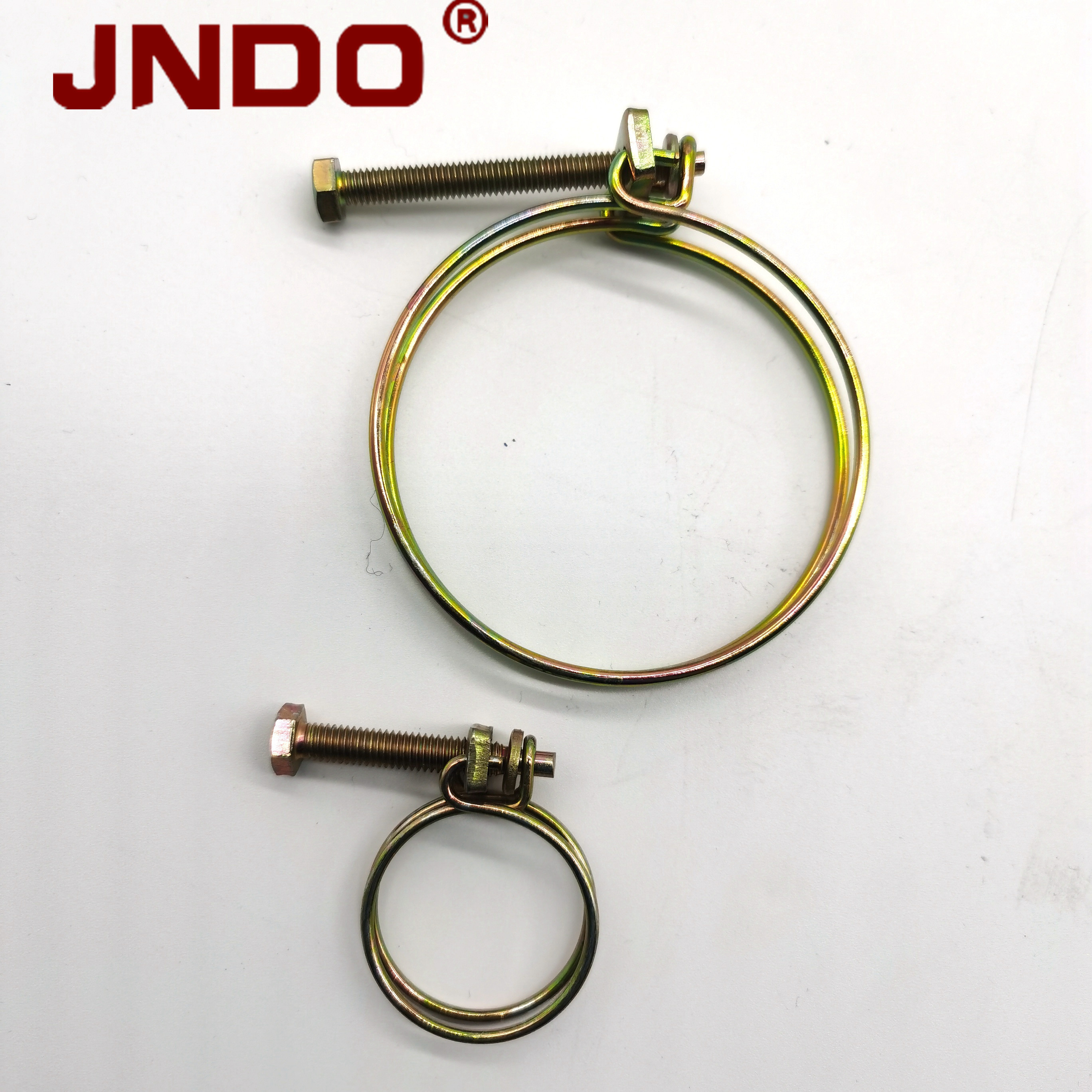 Double Wire Safe Sustainable Pipe Constant Tension Band Hose Clamps