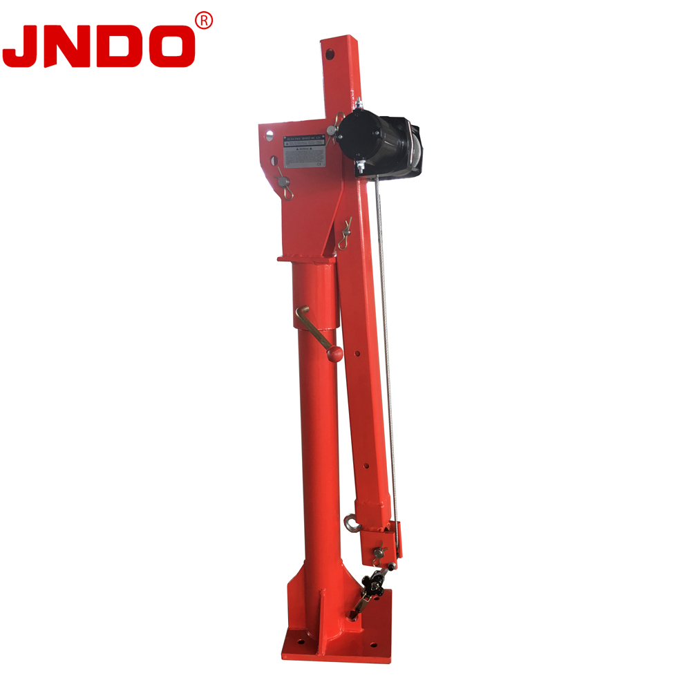 12v 24v 0.5 Ton Capacity Pickup Truck Small Mobile Mini Vehicle Mounted Crane Electric Winch Hoist