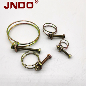 Double Wire Safe Sustainable Pipe Constant Tension Band Hose Clamps