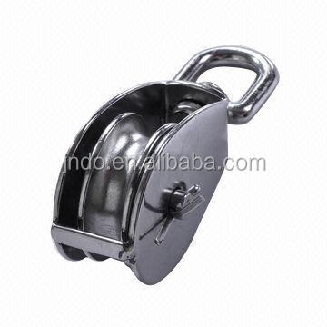 China supplier Stainless Steel Pulley Rigging Hardware Single-wheel Swivel wire Rope block Pulley With Single Wheel