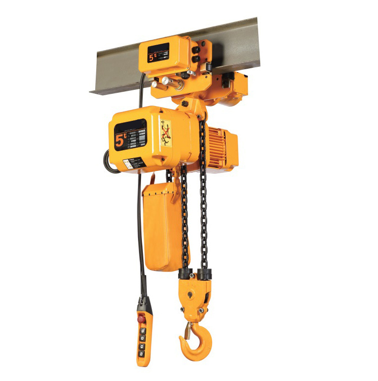 CE Supplier Heavy Duty 5 Ton Ring Chain Electric Hoist Crane with trolley Electric Chain Hoist