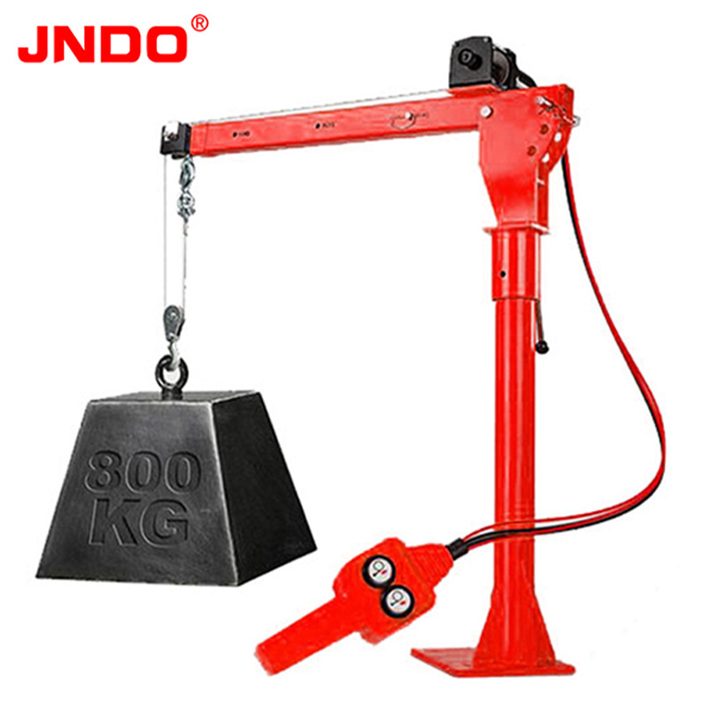 12v 24v 0.5 Ton Capacity Pickup Truck Small Mobile Mini Vehicle Mounted Crane Electric Winch Hoist