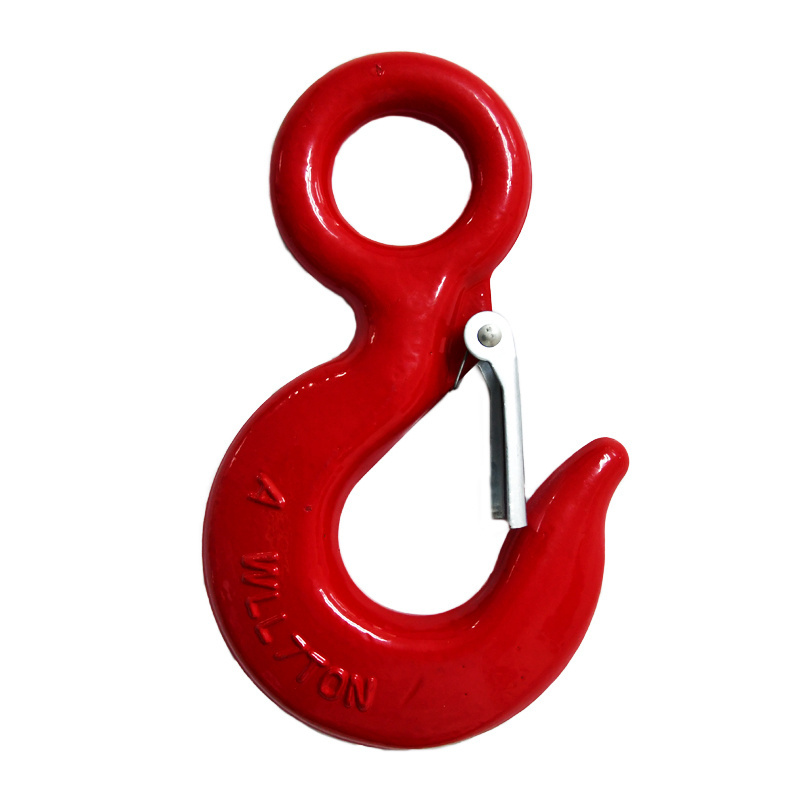 High Strength 320A Alloy Steel  With Safety Latch Drop Forged Lifting Eye Hook