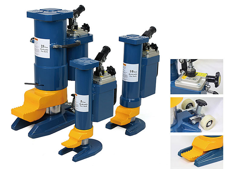 hydraulic toe jack swivel type rotating hydraulic toe jack lift jack