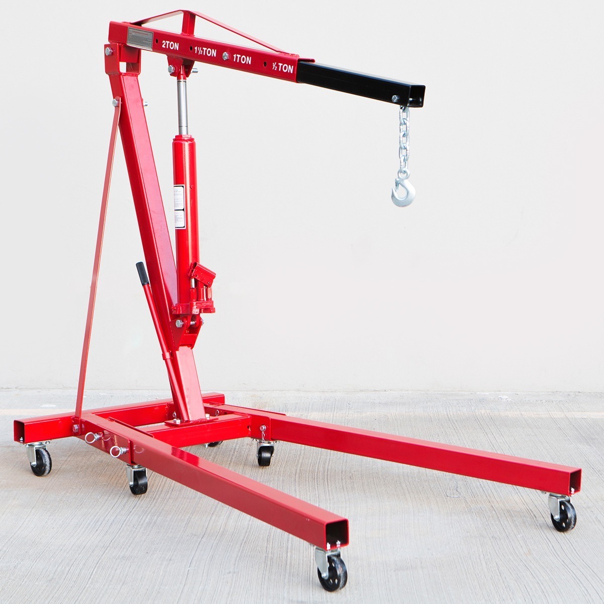 engine lifter crane 1Ton 2 ton Hydraulic Folding Shop Crane Engine Hoist