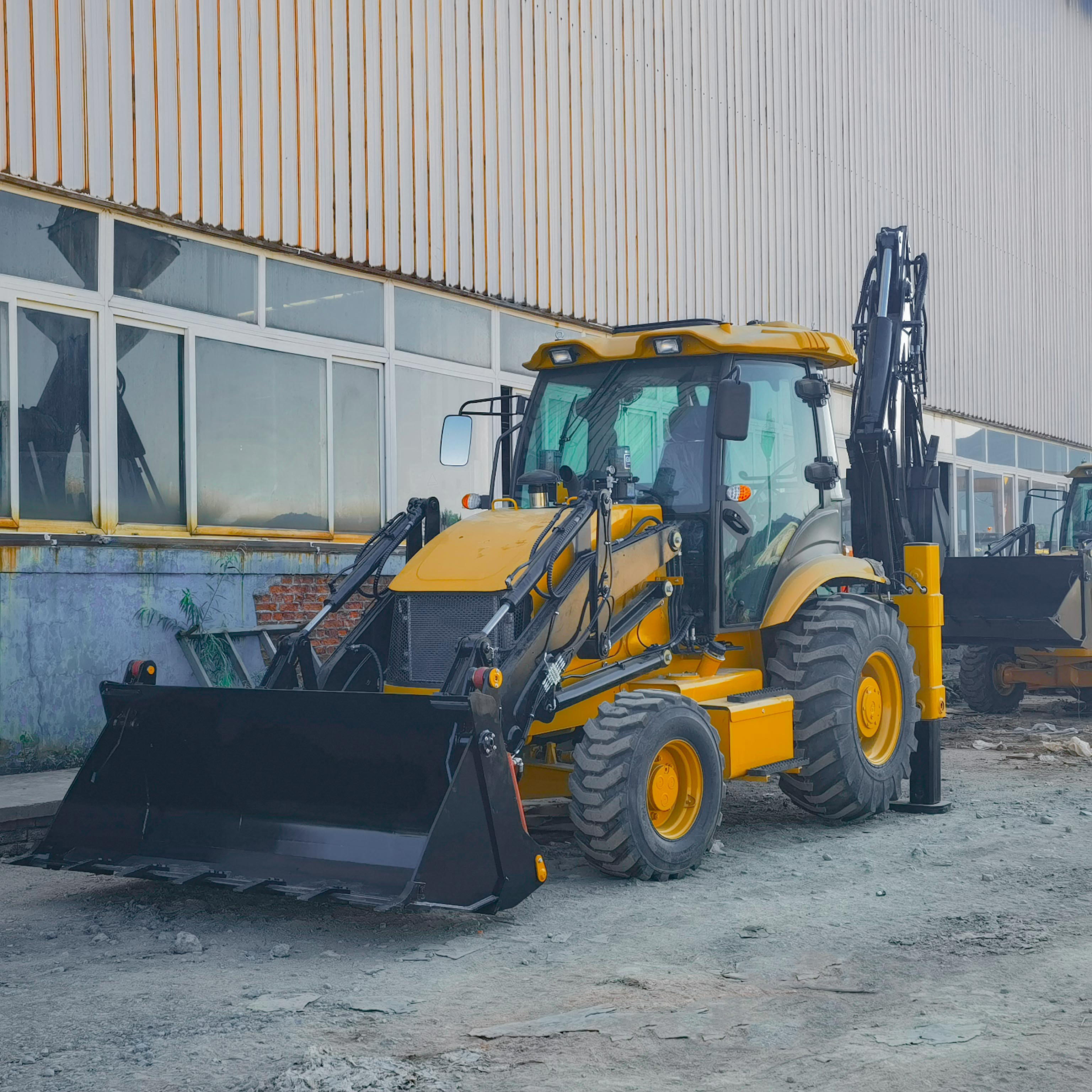 tractor with loader and backhoe 4x4 compact tractor with loader and backhoe