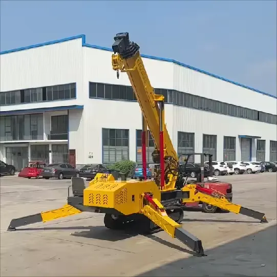 2023 hot sale mobile spider crane mini crane with CE certificate