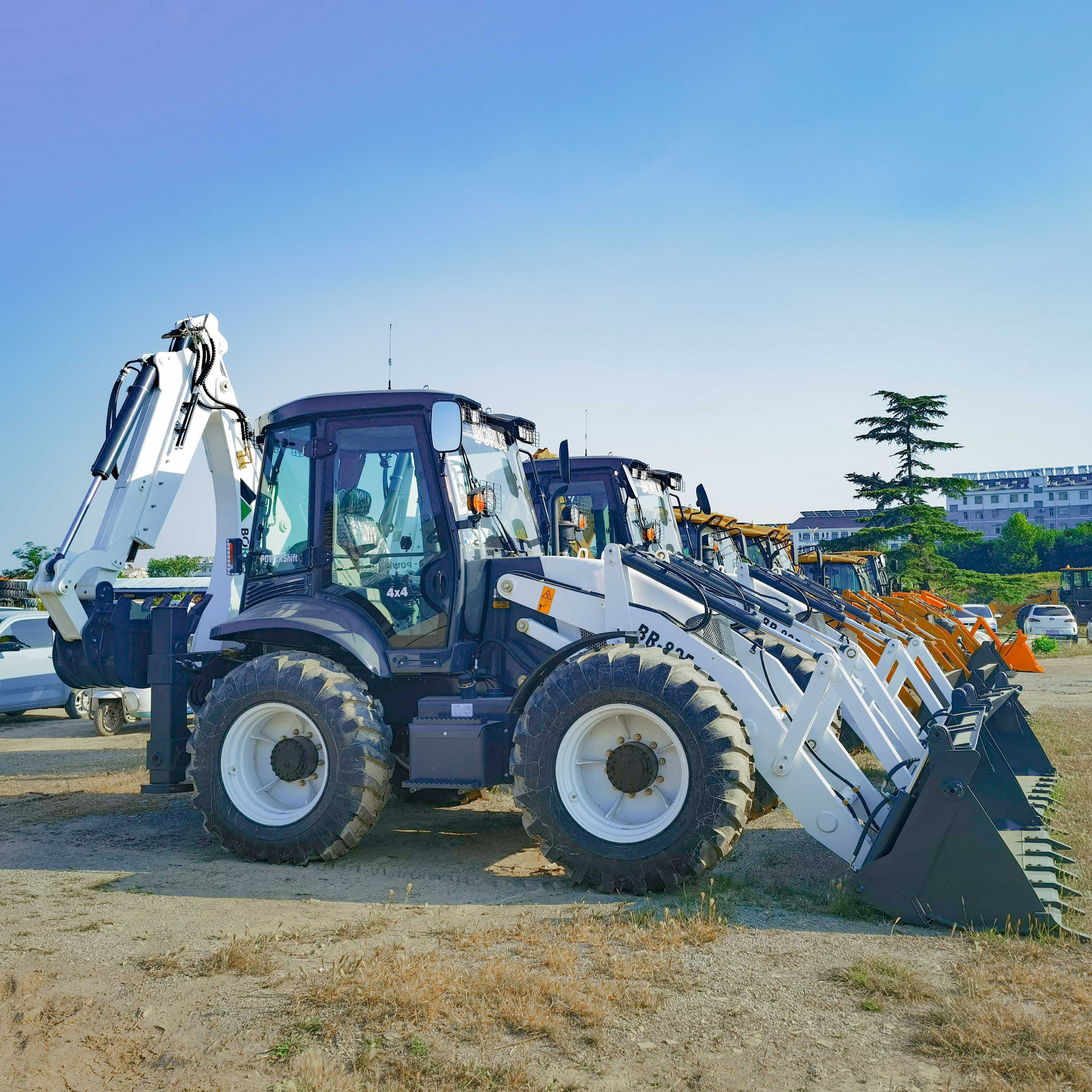 tractor with loader and backhoe 4x4 compact tractor with loader and backhoe