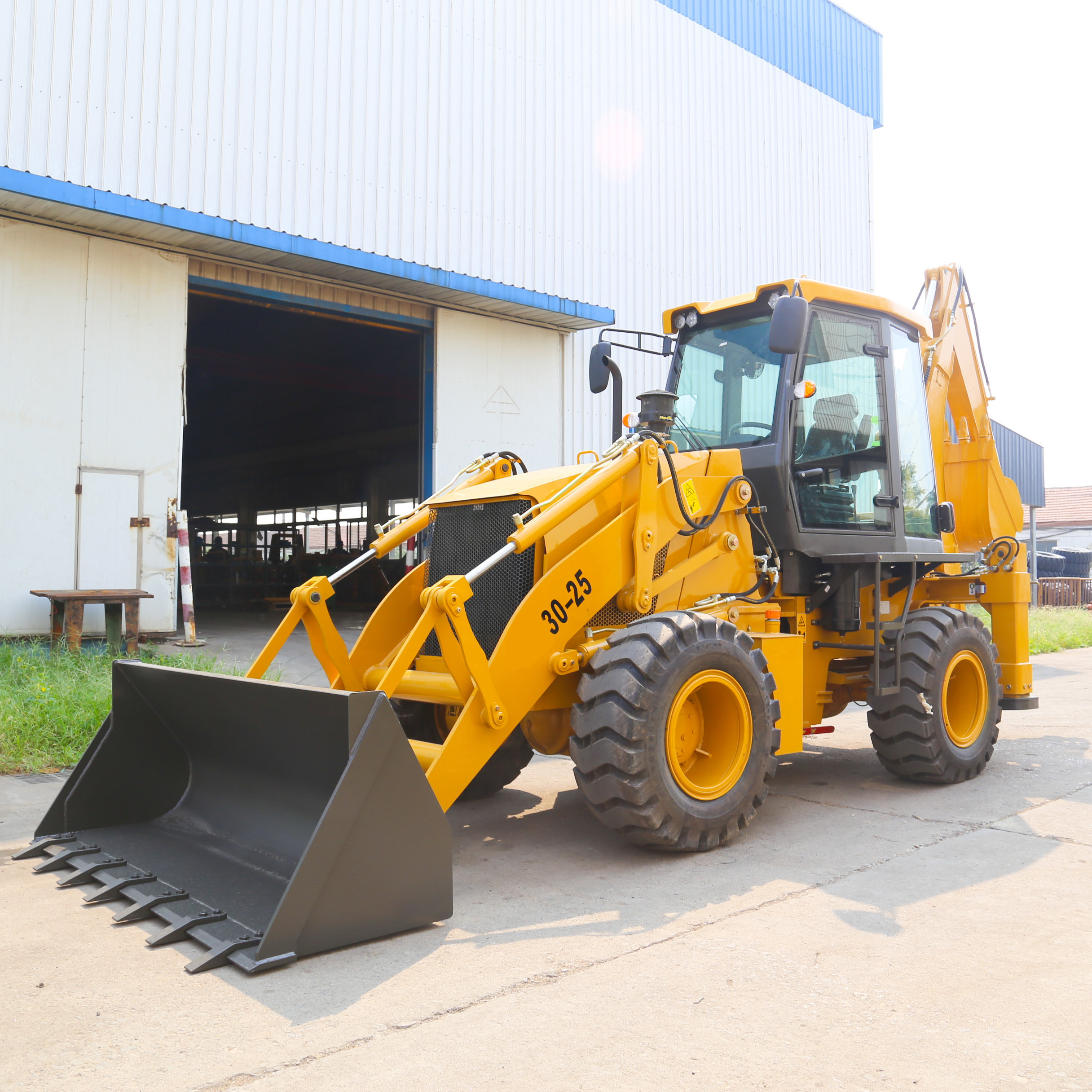 World Famous 4x4 Four Wheel Same Size 4wd Excavator Loader Mini Tractor Backhoe Loader