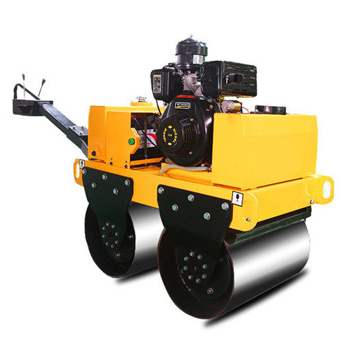 Hydraulic walk behind double drum compactor road pedestrian vibratory vibration road roller