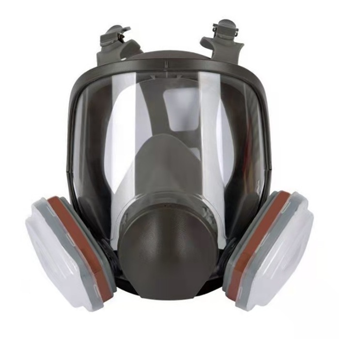 Chemical Industrial Anti-Gas Silicon Safety Work Full-Face Mask 6800 with Activated Charcoal