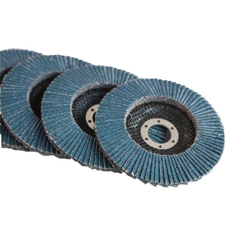 Custom thickening and abrasion efficient grinding zirconium alumina flexible abrasive flap disc wheel for grinding flap disc