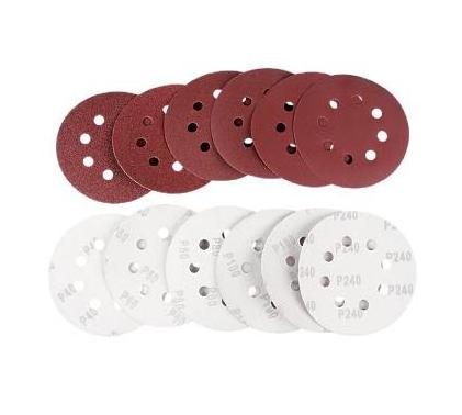 Best Selling Red Aluminum Oxide sandpaper 5inch sanding disc for metal polishing