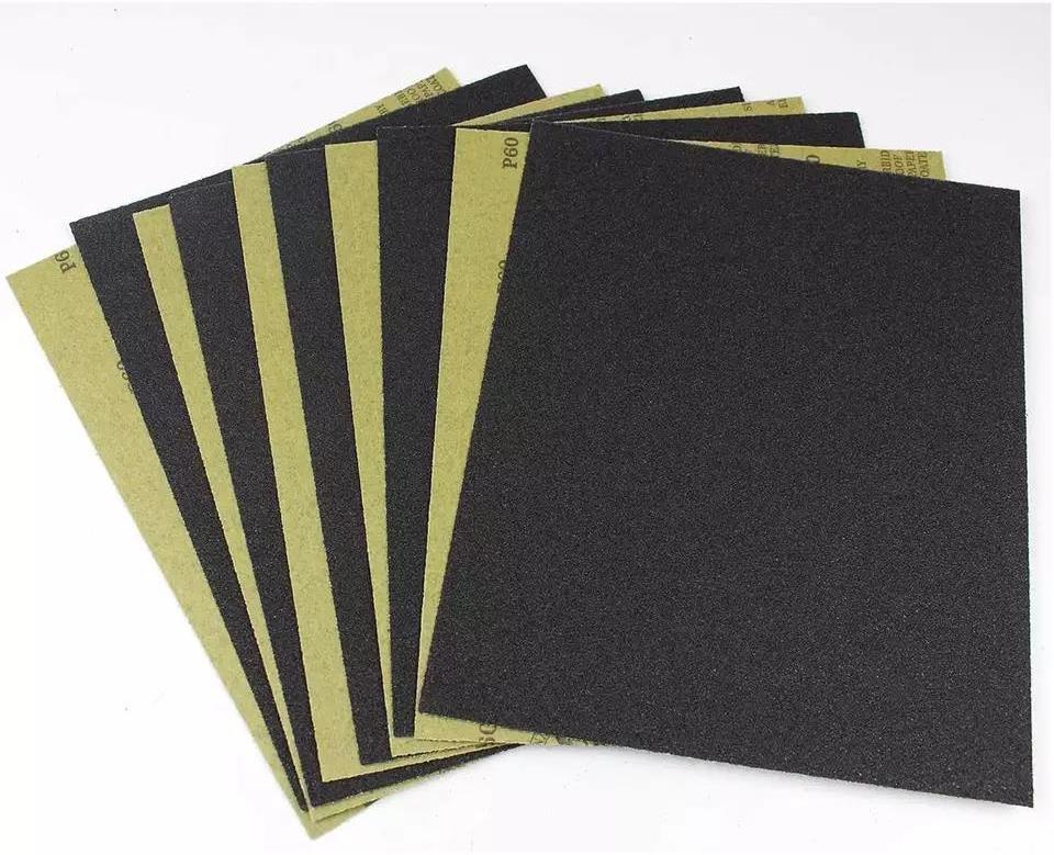 China Manuufacturers Sandpaper P60-10000 Sand Paper Wet Dry Waterproof Abrasive Sanding Sheets Metal Glass Polishing Finishing