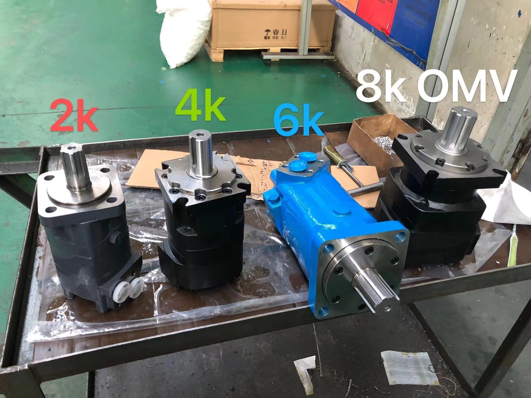 Kersen Eton Eaton Charlynn Hydraulic Spool Motors SMS OMS 2K 2000 Low speed High Torque Orbital Hydraulic motors