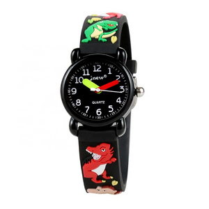 fashion Dinosaur Ultra-thin cartoon  customized animal 3d cartoon kids wrist watches baby kids analog watch for girls boys