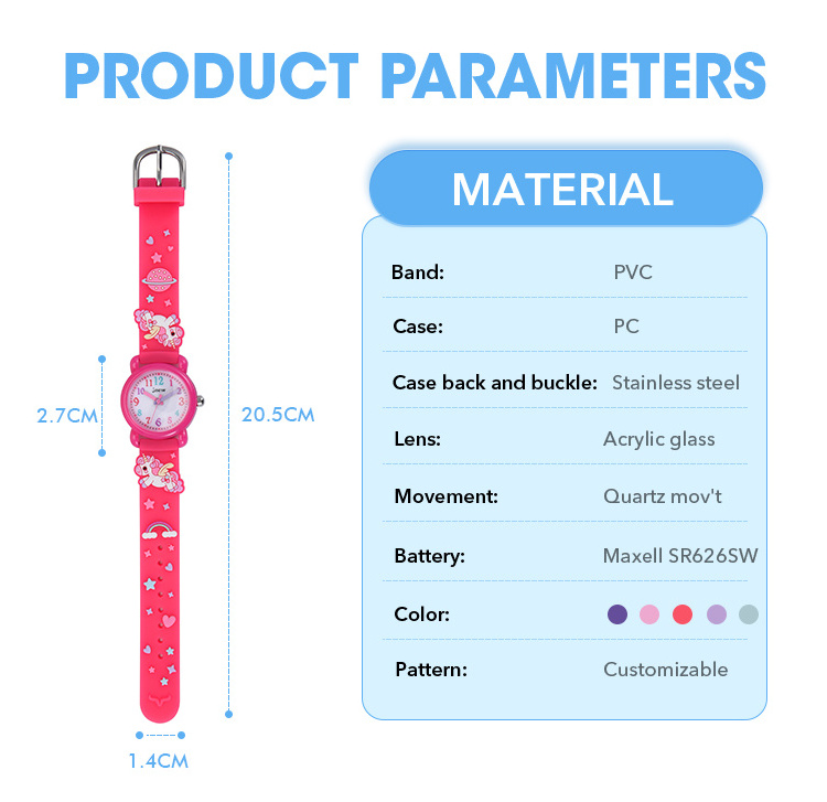 Manufacturer Waterproof Custom Children OEM Watch Brand Kids Cartoon Sports Quartz Watches Analog Baby Hand Watch For Boys Girls