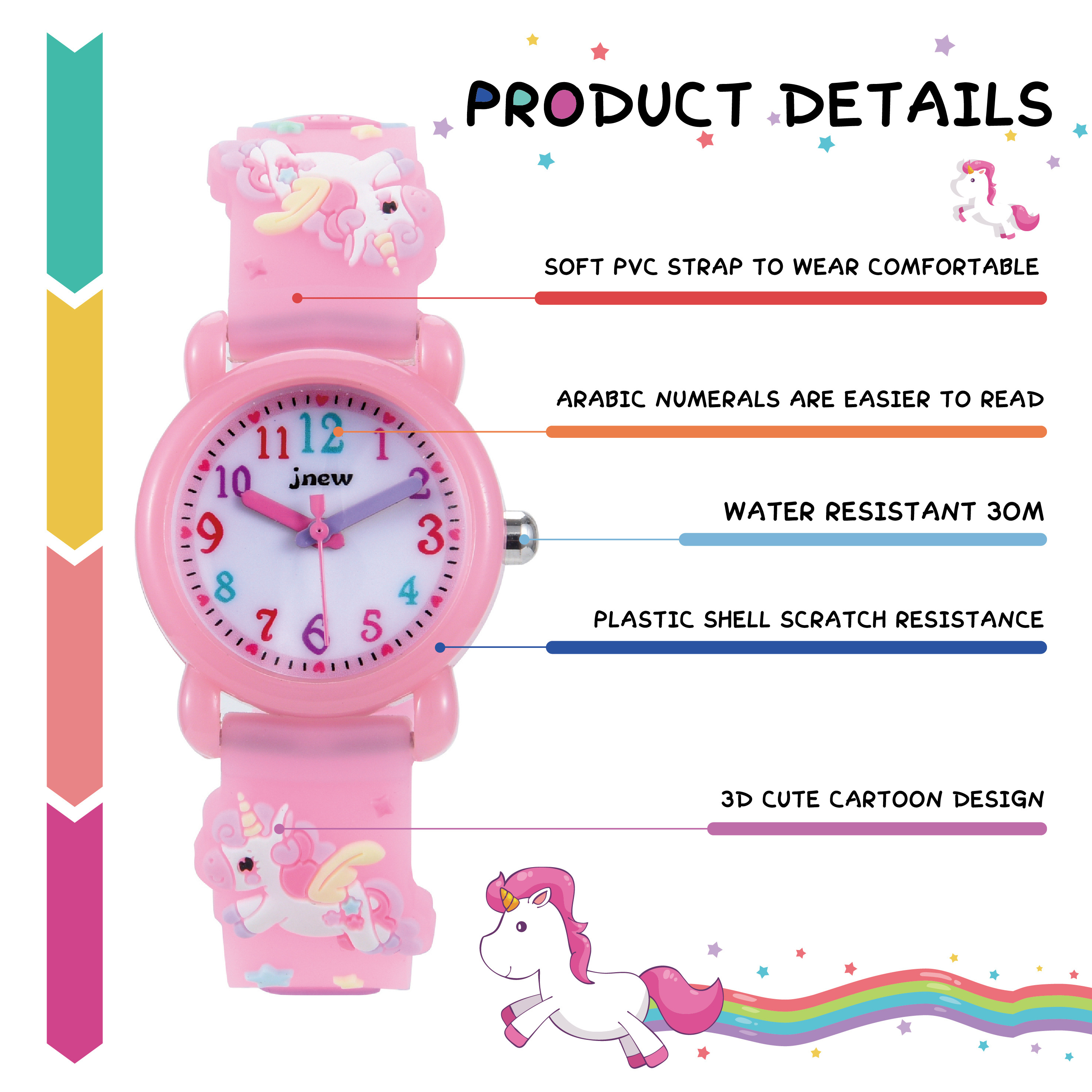 Manufacturer Waterproof Custom Children OEM Watch Brand Kids Cartoon Sports Quartz Watches Analog Baby Hand Watch For Boys Girls