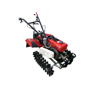 Hand push chain track cultivator 8HP cultivator Hill plow