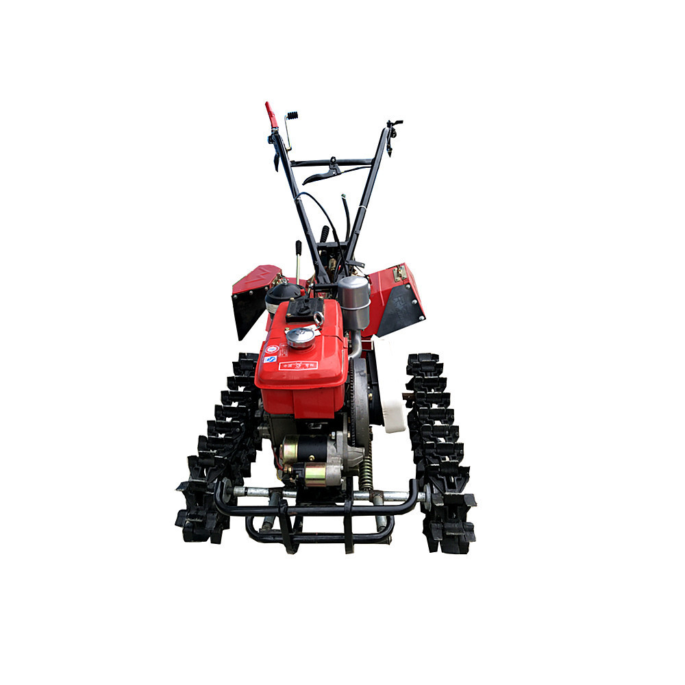 Hand push chain track cultivator 8HP cultivator Hill plow