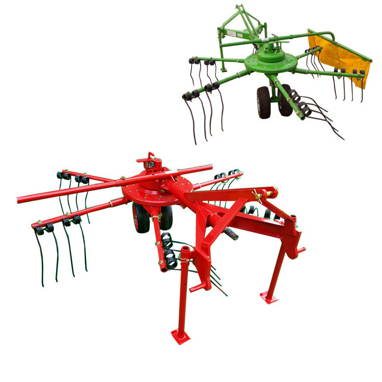 reliable quality rotary hay rake small mini rotary hay rake Tractor with three-point hanging hay rake