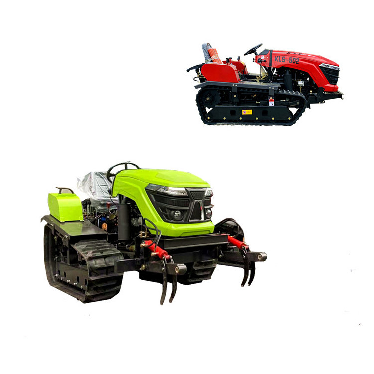 Cheap agricultural mini crawler tractor multifunction diesel 50HP tractor