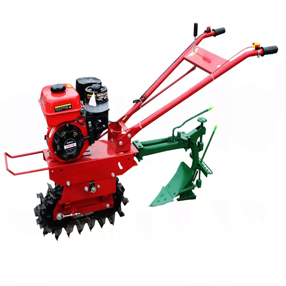 Small Plough Machine Cultivator Gasoline and Diesel Engine Mini Self propelled Power Tiller Rotary Cultivator