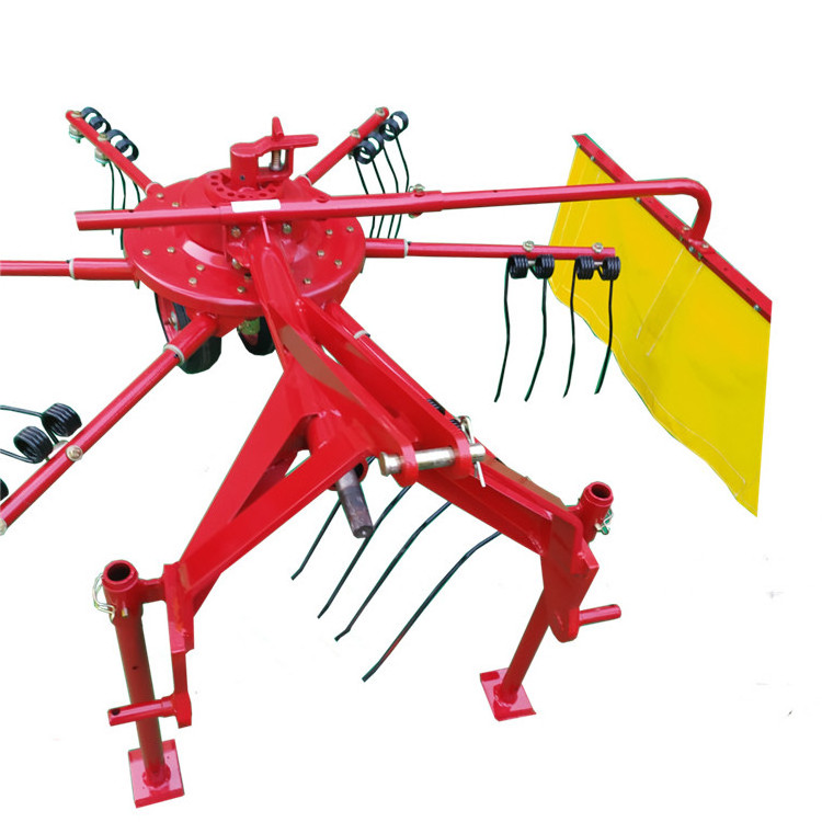 reliable quality rotary hay rake small mini rotary hay rake Tractor with three-point hanging hay rake